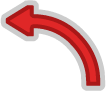 Directional Arrow Quarter Circle